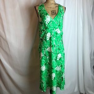 Michael Michael Kors Silk Print Halter Dress